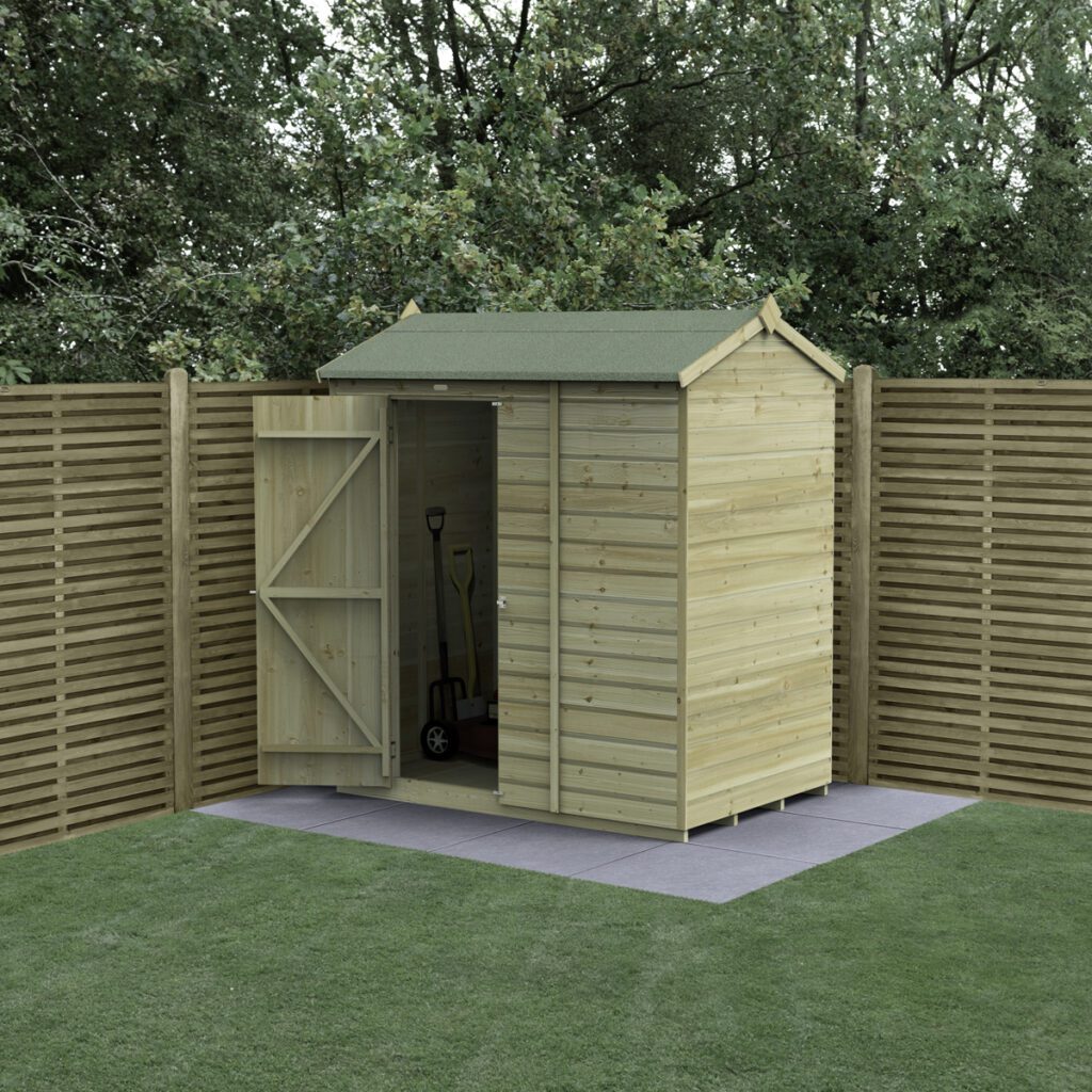Beckwood 6×4 Reverse Apex Shed – No Windows with Installation 5013053197783 2